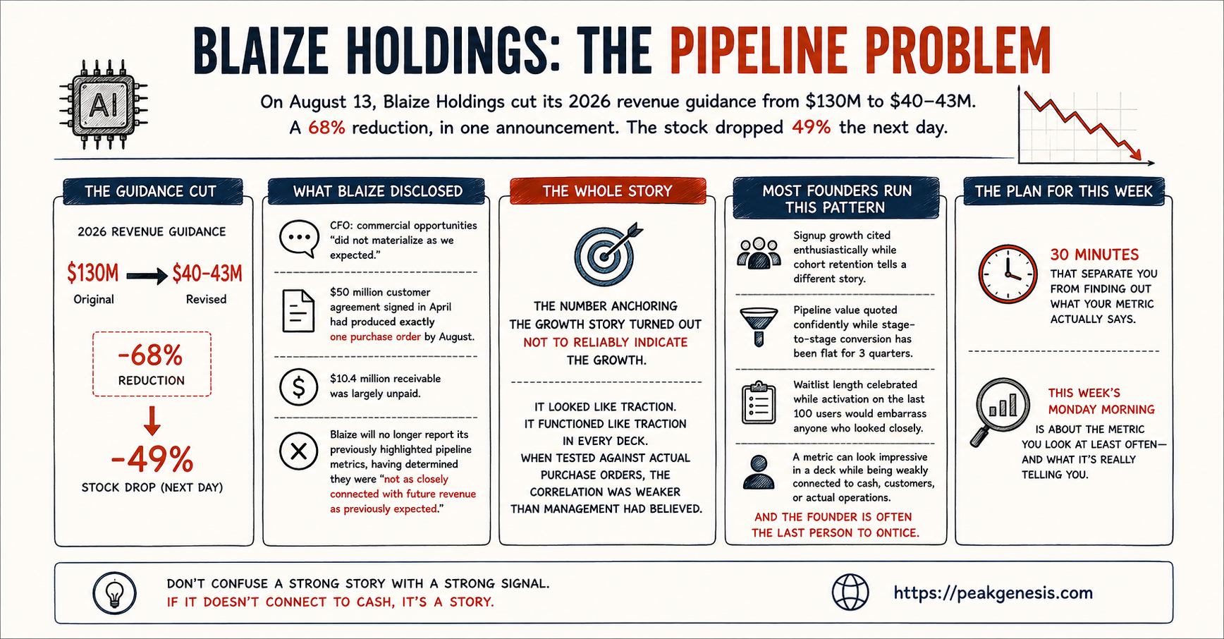 The most dangerous lies in your business are the ones you're telling yourself infographic
